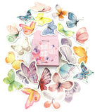 46 butterfly sticker flakes mini pink box stickers butterflies