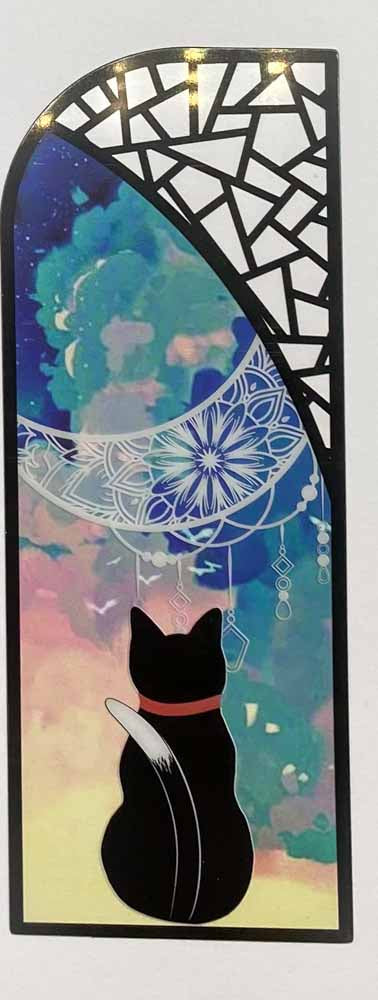 Half Price! CAT Vibrant Plastic Transparent Bookmark - Single Bookmark or Gift Pack of 3