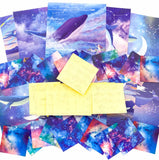 origami set kit pack gift papers double sided magic magical space galaxy whale marine theme large small sheets uk cute kawaii gifts