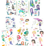 mermaid temporary tattoo tattoos sheet cute mermaids stationery kids gift gifts uk