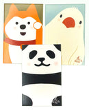 cute mini postcards little lomo card cards fox dog bird panda kawaii stationery animals