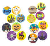 large spooky halloween sticker stickers round 38mm big huge packaging seal seals stationery cute kawaii pumpkin trick or treat spider boo ghost set of 8