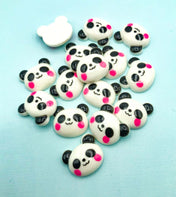 kawaii panda pandas resin fb flat back flatback flatbacks uk craft supplies embellishment embellishments resins