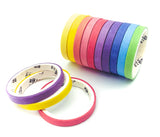 very narrow 4mm wide washi tape rainbow colours uk cute kawaii tapes stationery supplies