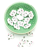 happy white cloud resin charm charms cute kawaii uk craft supplies smiling acrylic plastic