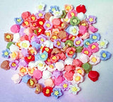 mini tiny little 5mm rose resin flower flatback flatbacks flat back flowers resins uk cute kawaii craft supplies bundle