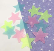 glow in the dark plastic star stars luminous kids kid gift gifts uk christmas fun present shining set pack