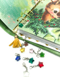 glass star planner clip stars charms clip on accessories