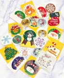 cute kawaii christmas sticker stickers bundle pack set lucky dip bargain festive packaging supplies seals