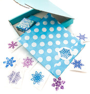 Snowflakes Large Sticker Seals 38mm