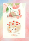 kawaii watercolour animal post card postcards cute kawaii stationery uk fox bear owl pretty cards