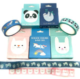 cute animal boxed 7m washi tape tapes kawaii stationery uk rex london miko the panda