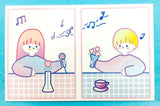 cute kawaii individual single postcard pretty cards post card bunny rabbit girl cat pastel uk stationery