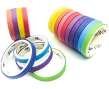 very narrow 4mm wide washi tape rainbow colours uk cute kawaii tapes stationery supplies