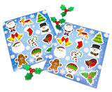 festive christmas kids childs childrens sticker sheet cute kawaii uk stationery stocking fillers gifts