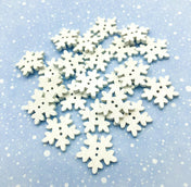 white wood wooden snow flake snowflake snowflakes button buttons christmas festive craft supplies cute kawaii uk
