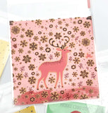 xmas cello cellophane bags cute kawaii packaging materials supplies uk festive christmas deer santa rudolph gold foil bag bear snowmen