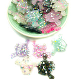 glitter resin bat bats charm charms uk kawaii cute craft supplies pink black turquoise white glittery pendants