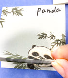 panda and bamboo note pad tear off sheets paper cute kawaii uk stationery