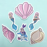 Mermaids & Sealife Laptop / Decorative Stickers- 9 Options