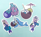 Mermaids & Sealife Laptop / Decorative Stickers- 9 Options