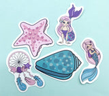 Mermaids & Sealife Laptop / Decorative Stickers- 9 Options