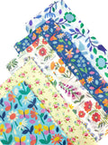 floral flower flowers tissue paper 5 sheet sheets bundle uk cute kawaii packaging supplies pretty wrapping wrap papers blue turquoise rose roses fairy bird butterfly set