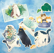 kawaii cat postcard postcards cute cats uk stationery bundle bundles kitty cards