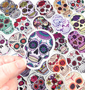sugar skull sticker laptop decorative stickers skulls uk cute kawaii stationery halloween gift gifts