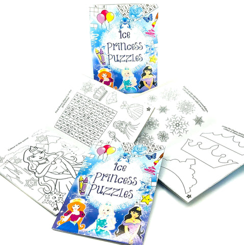 ice princess frozen theme puzzle book books activity for kids girls uk cute gifts