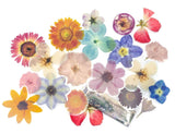 large plastic clear flower flowers sticker stickers flake flakes spring bloom blooms uk cute kawaii stationery big pack 40 pvc
