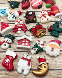 resin glitter christmas charm festive charms uk cute kawaii craft supplies snowman santa tree house candy cane bear stocking glittery AB 