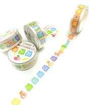 cute gummy bear bears sweets candy transparent clear plastic washi tape roll uk kawaii stationery planner supplies sugar rainbow colour colours