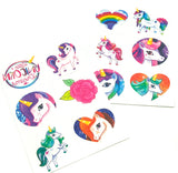 12 mini unicorn temporary tattoo tattoos girl party bag filler uk cute stationery gifts