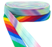 bright or pastel rainbow stripe stripes striped elastic foe elastics ribbon diagonal ribbons uk cute kawaii craft supplies