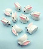 White Bunny 3D Chunky Resin Charm