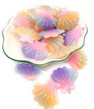 large ombre resin shell charm pendant kawaii charms shells