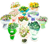 bunch of flowers floral bouquet flower postcard cute postcards uk kawaii stationery addict bundle shaped cards