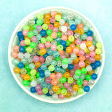 glow in the dark 6mm round small bead beads bundle uk cute kawaii craft supplies