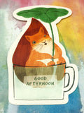 cute squirrel in mug cute teacup postcard post card cards uk kawaii stationery store pretty animal animals