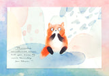 Kawaii Cute Watercolour Quote Postcard -30 Designs