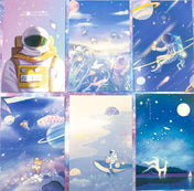luminous postcard postcards space galaxy ocean dream magic magical glow in the dark glowing cards uk cute kawaii stationery bundle post card
