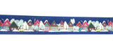 winters town wintry christmas houses 5m 10m washi tape roll dark blue snow