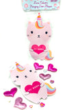 lunar caticorn cat unicorn unicat hanging door plaque sass & belle cute gifts uk kawaii cats pink lilac rainbow