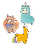 llama alpaca vinyl laptop sticker stickers kawaii uk cute stationery