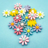 daisy flower daisies resin flatback flat back backs fb fbs uk cute kawaii craft supplies flower flowers resins
