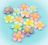 cherry blossom acrylic flower fb flatback fbs resin cabochon uk cute kawaii floral craft supplies easter flowers