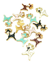 enamel deer reindeer baby deers cute kawaii gold tone metal charm uk charms craft supplies christmas
