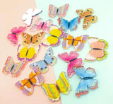 glossy acrylic large butterfly butterflies flatback flat back backs fb fbs uk cute kawaii craft supplies resin embellishment glitter glittery