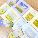famous painting artistic pretty magnetic bookmark bookmarks fold over set moon sky flower flowers floral sunflower uk cute kawaii gift gifts stationery art